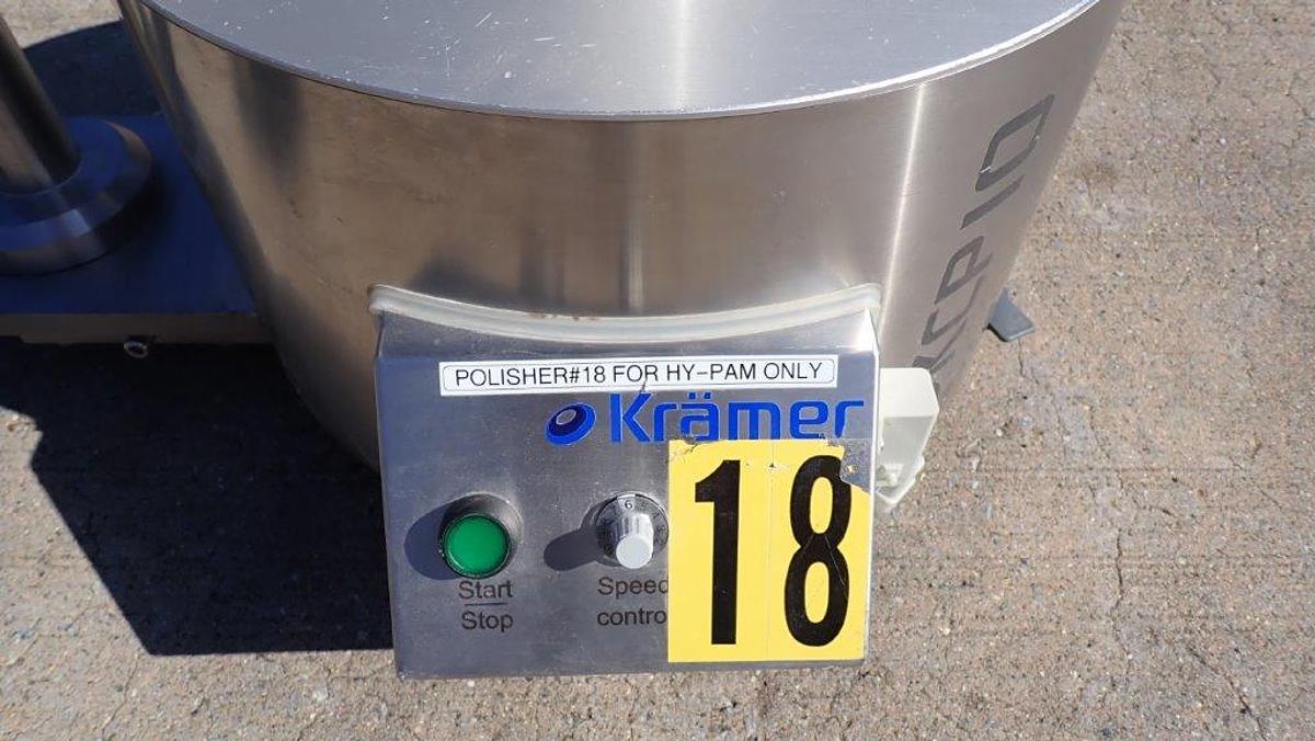 Used Kramer KCP10 SS Capsule Polisher, Portable