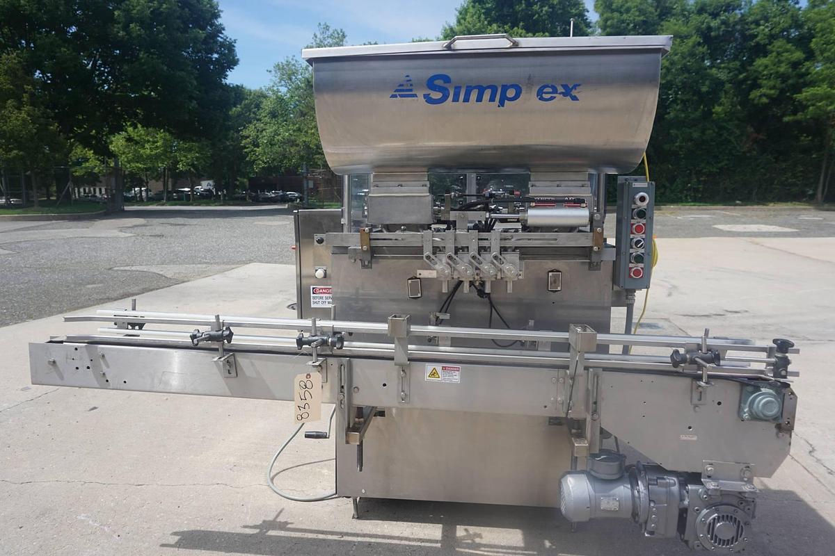 Used Simplex Four Head Automatic Piston Filler