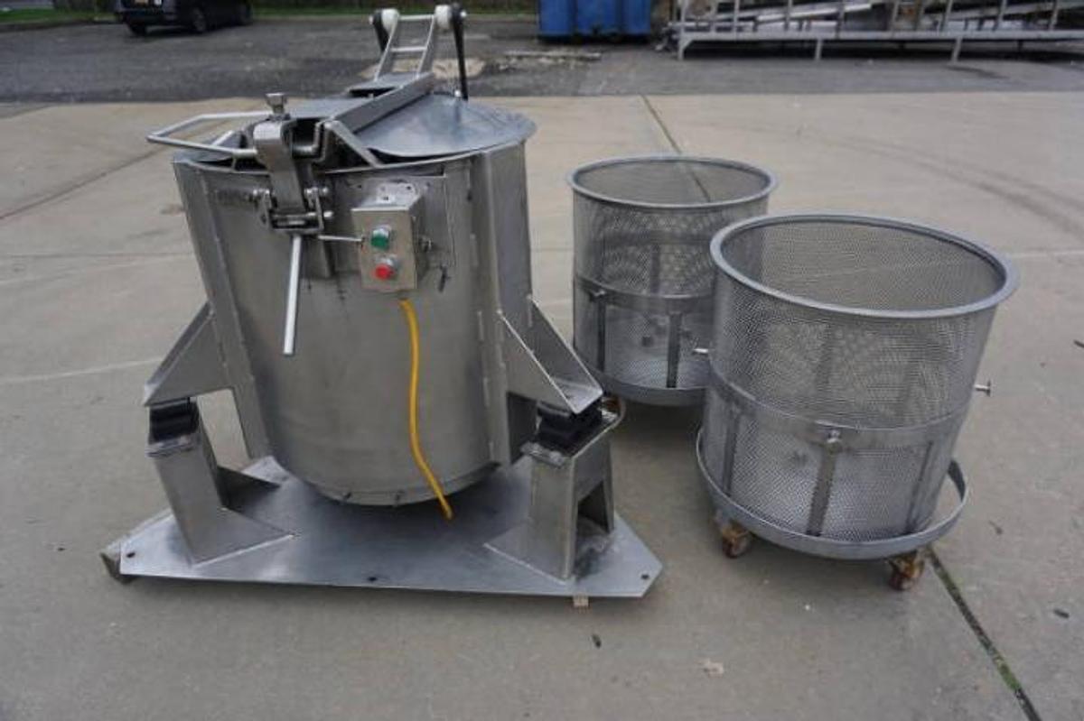 Used Brothers Legrow 200 Lb. SS Centrifugal Vegetable Spin Dryer