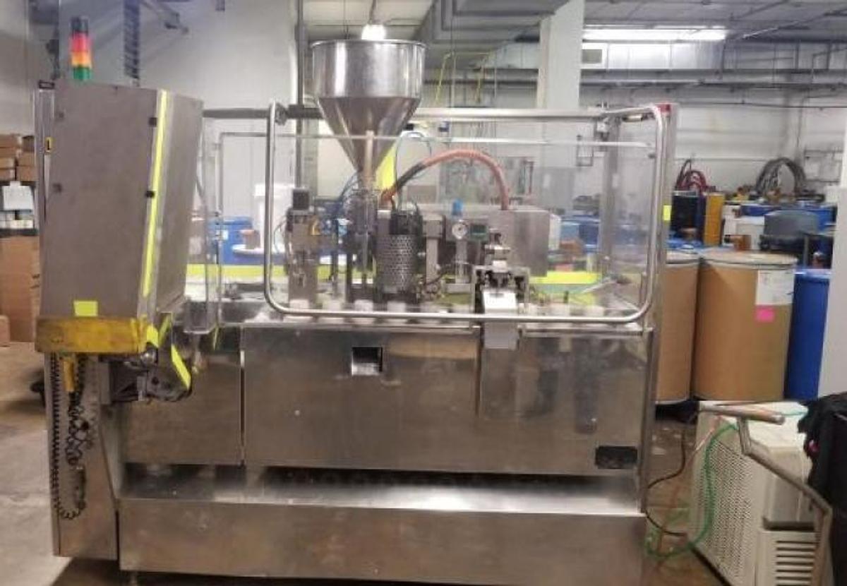 Used Nima/Cavalla Hot Air Plastic Tube Filling and Sealing Machine, 100 Per Minute