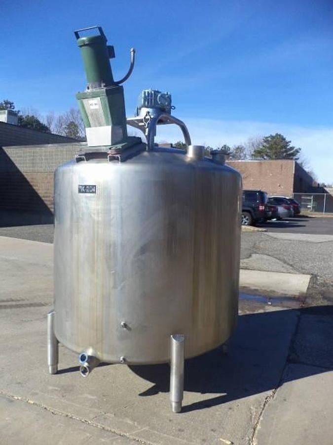 Used 500 Gallon DCI mix tank, Type 316 Stainless