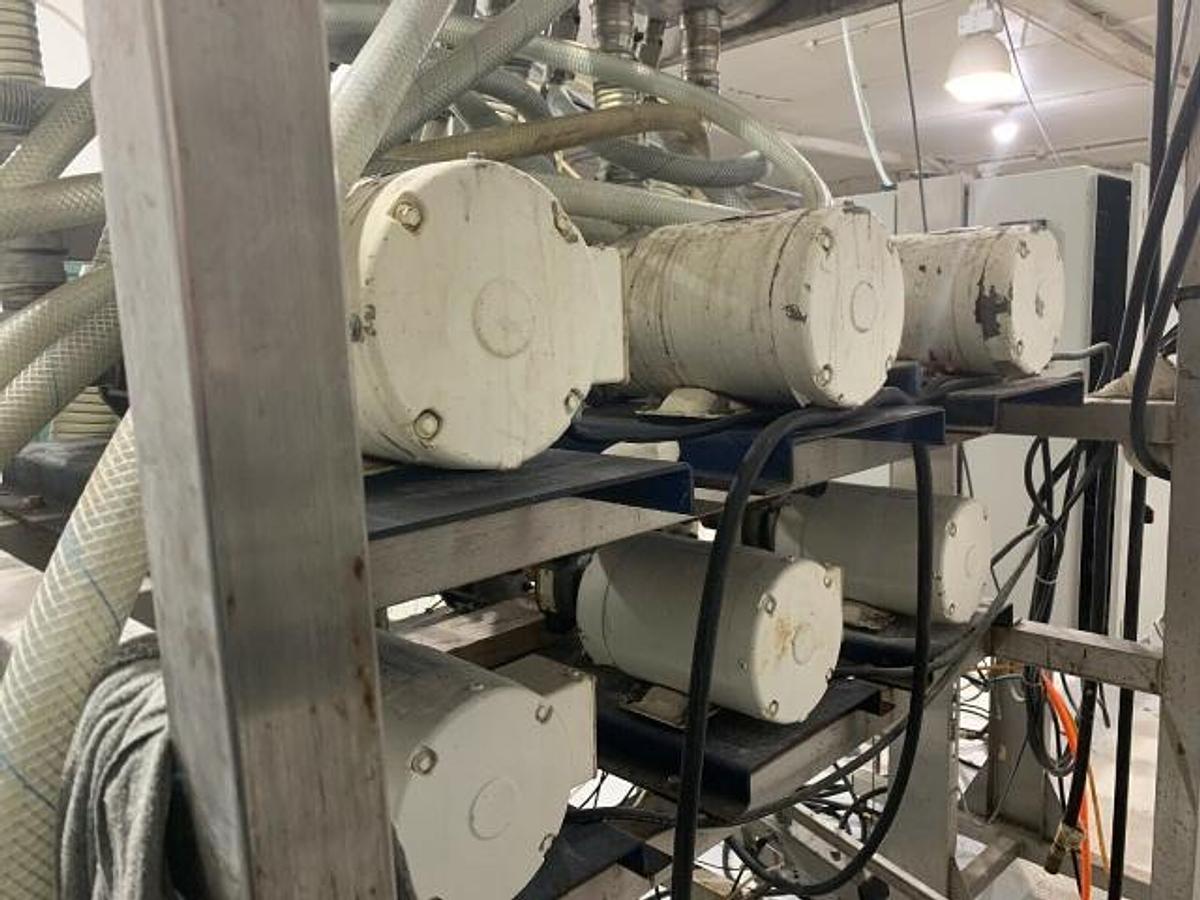 Used E-Pak Six Head Fully Automatic Pump Style Positive Displacement Filling Machine
