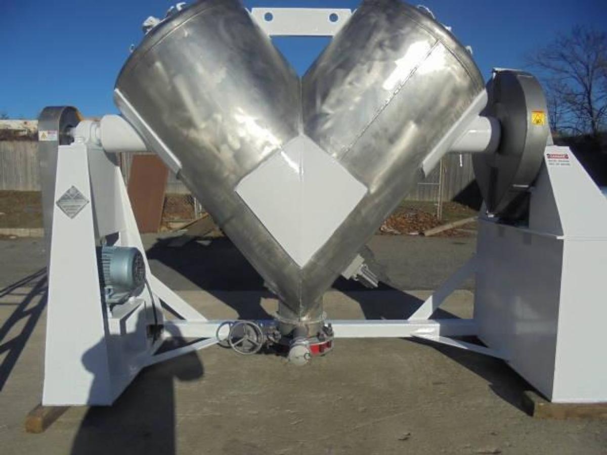 Used 30 Cu.Ft. Patterson Kelley Twin Shell “V” Blender With Intensifier Bar, Stainless Steel