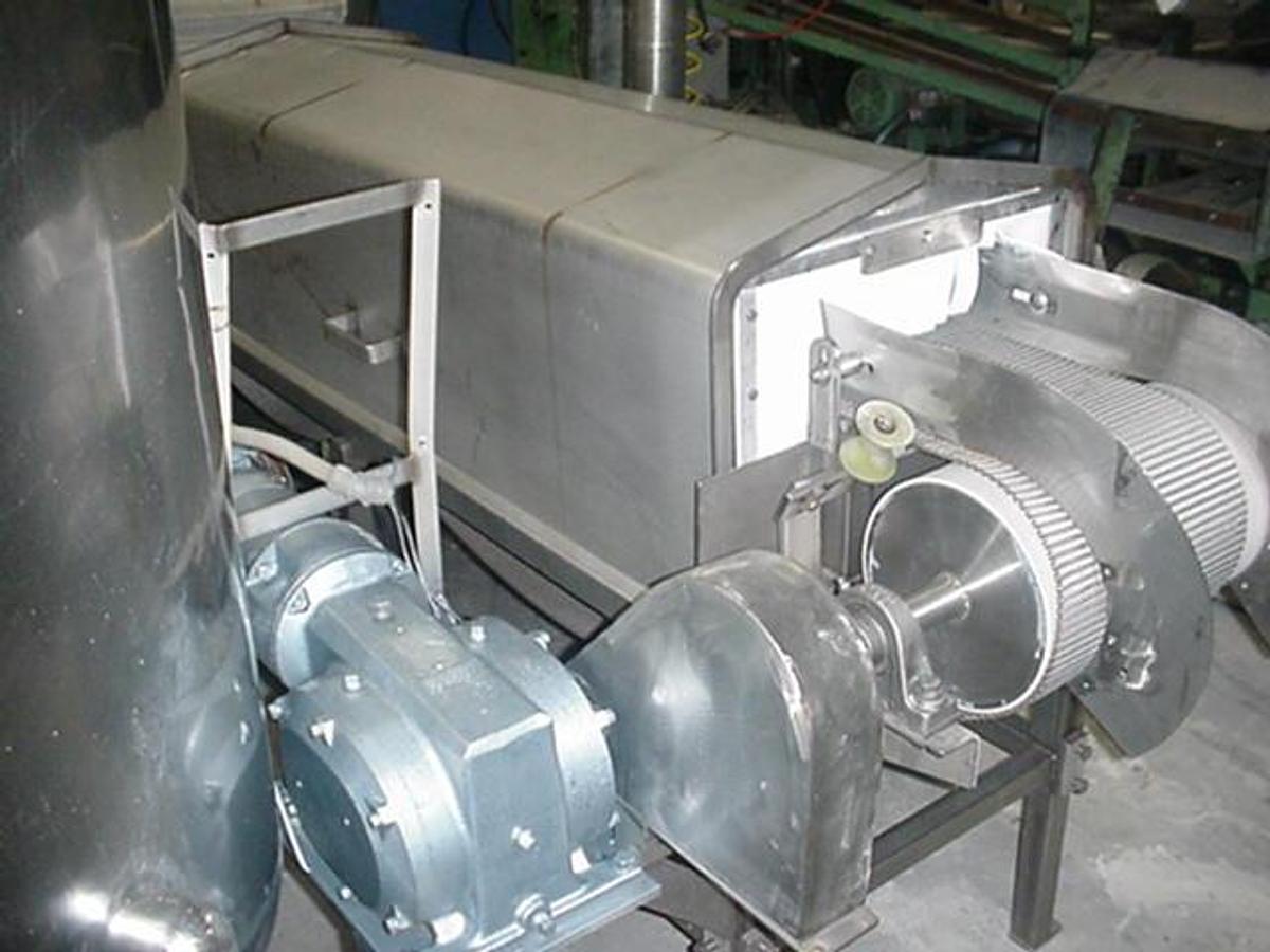 Used Stainless Steel Tunnel, 12″ Wide X 60″ Long