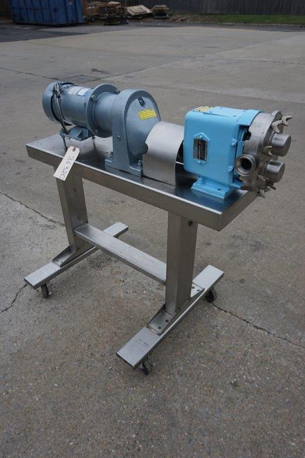 Used Waukesha Size 15 Stainless Positive Displacement Pump, Portable