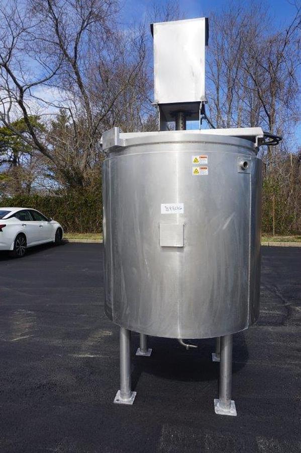 Used 350 Gallon Expert Industries 316 SS Scraper Agitated Kettle, 45 PSI Jacket