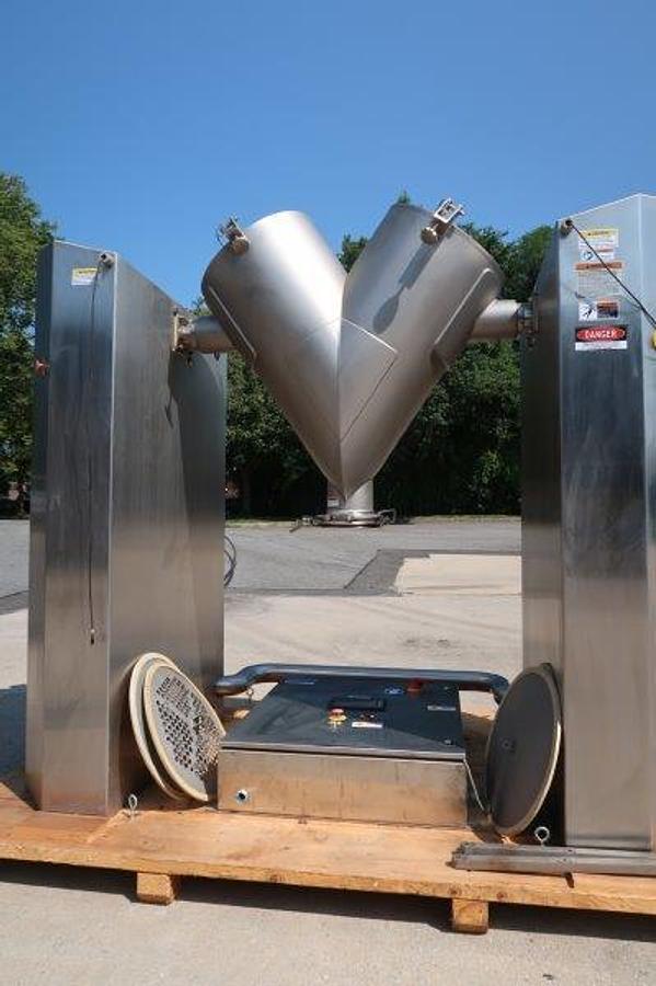 Used Patterson Kelley 5 Cu. Ft. Stainless Twin Shell V Blender