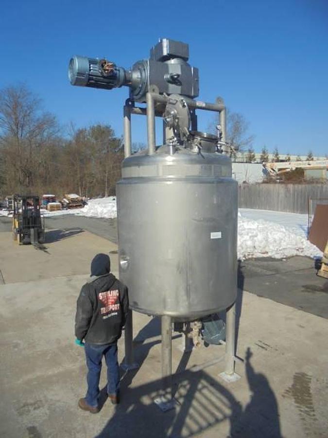 Used 600 Gallon Stainless Fabrication Triple Motion Jacketed Vacuum Kettle/Reactor