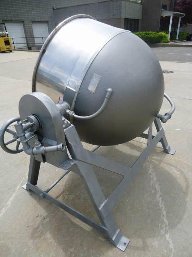 Used 150 Gallon Lee Stainless Steel Jacketed Tilt Kettle-