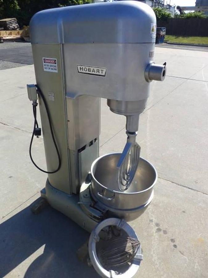 Used Hobart M-802-U 80 quart four speed bowl mixer, USDA