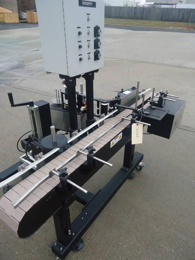 Used Versapply 9120  Pressure Sensitive Spot/Wraparound Labeler