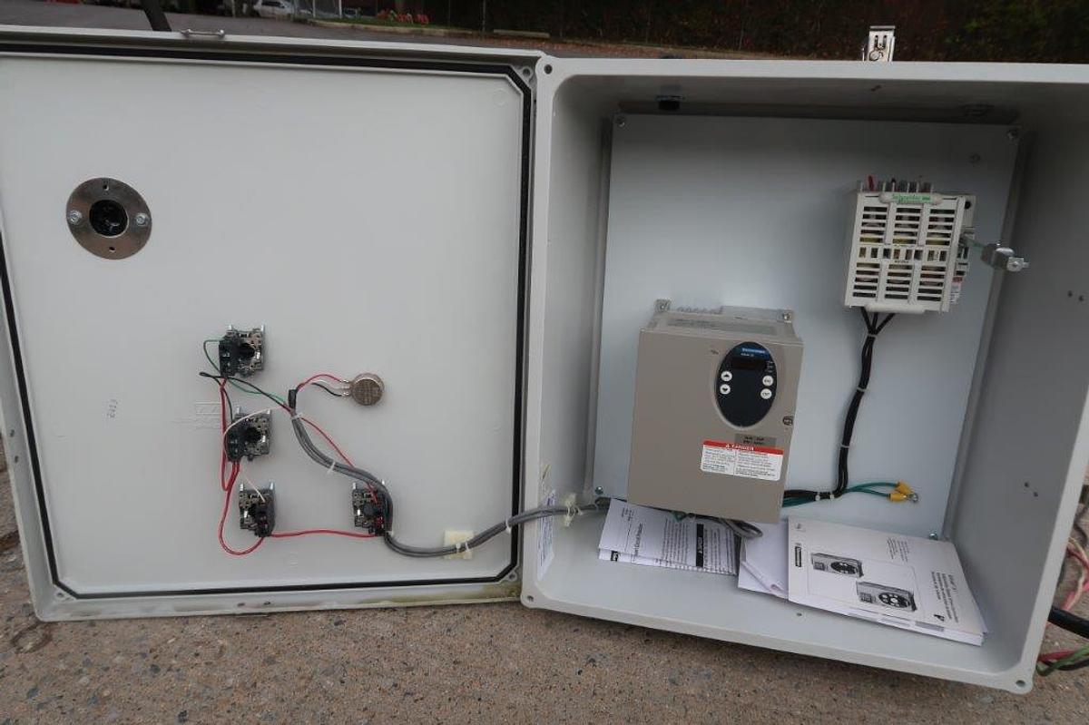 Used Arde Barinco CJ-50-1 Stainless “Drop-in” Homogenizing Mixer, 5 HP,  Variable Speed