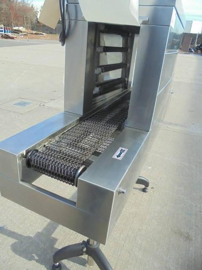 Used Stainless Steel Shrink Tunnel With Conveyor