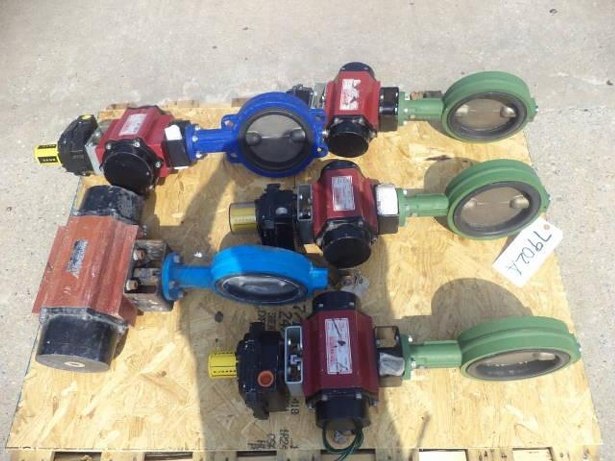 Used Watts 6 Inch Diameter Electrically Actuated Butterfly Valves (5)