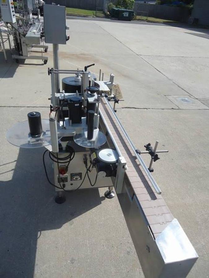 Used Njm-Cli Uni-300 Spot-Wrap Around Labeler, Touch Screen Panel