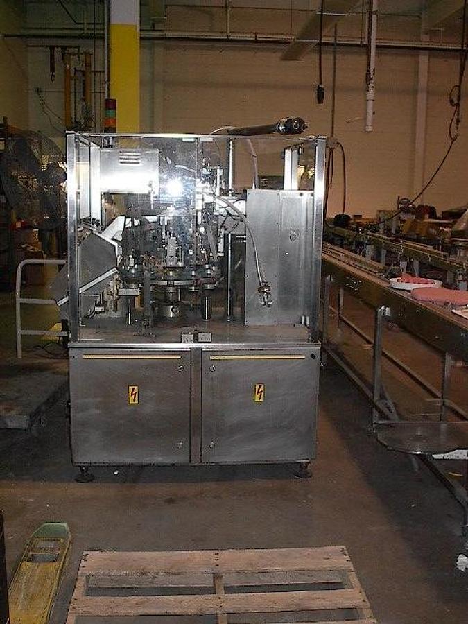 Used Kalix Kx-1100 High Speed Metal Tube Filling And Sealing Machine