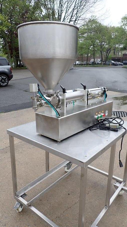 Used TG-1000 Air Operated Single Piston Filler, Quart Piston
