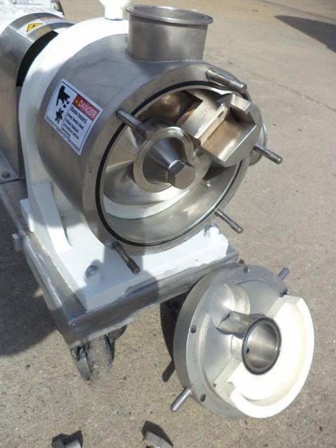 Used Sine 3 in. X 3 in. Stainless Steel Positive Displacement Pump, 7.5 HP