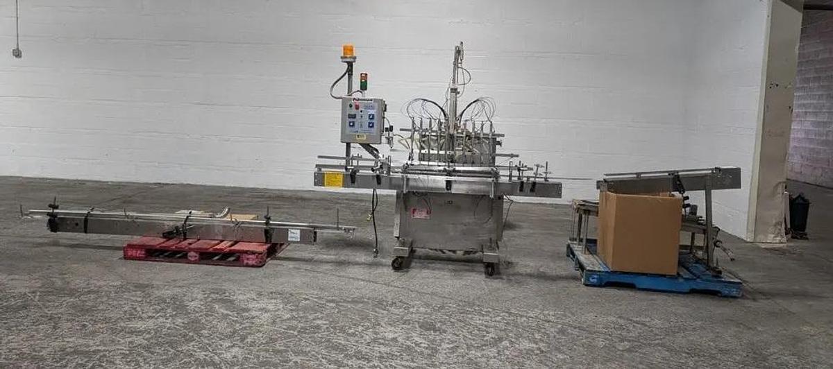 Used Kaps-All Model VOL-32-8 Inline Volumetric Piston Filler