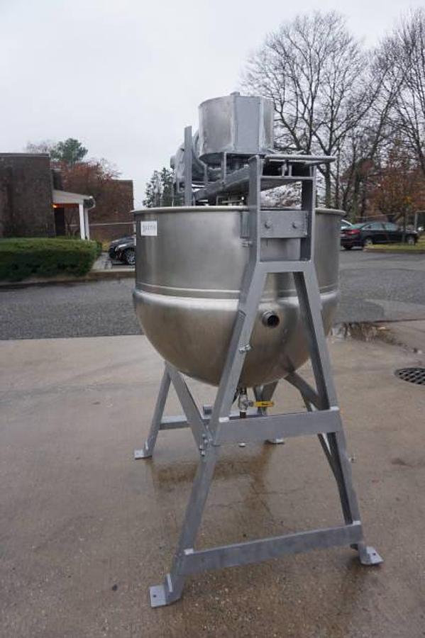 Used 150 Gallon Lee Stainless Steel Double Motion Jacketed Kettle