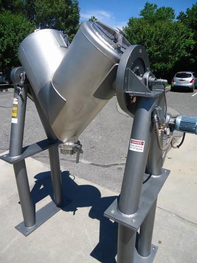 Used 10 Cu.ft. Patterson Kelley Stainless Steel “Liquid-Solids” “V” Blender-