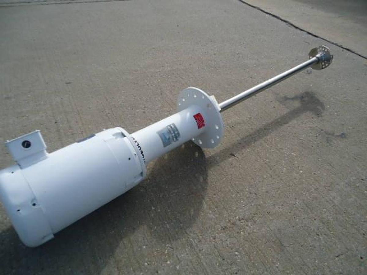 Used Admix “Rotosolver” 10 HP Mixer, 48 In. Long Stainless Shaft/Head