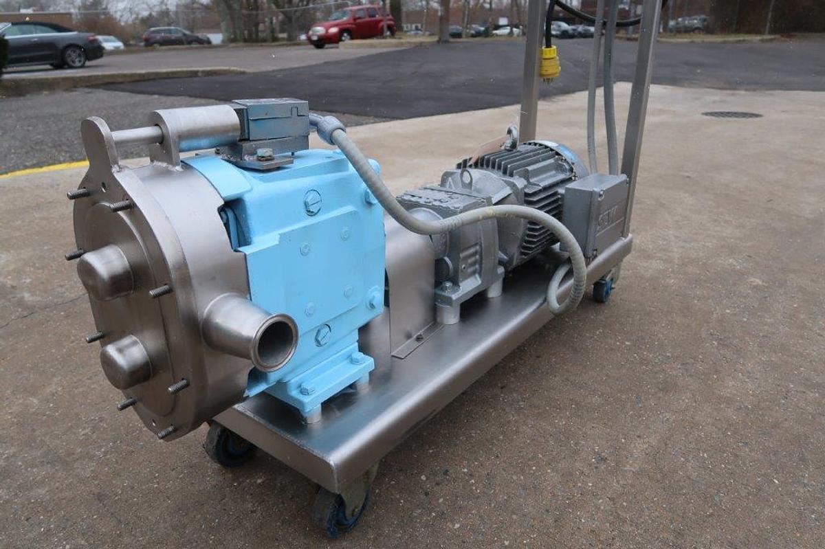 Used Waukesha 060 U1 Positive Displacement Pump, 10HP Variable Speed