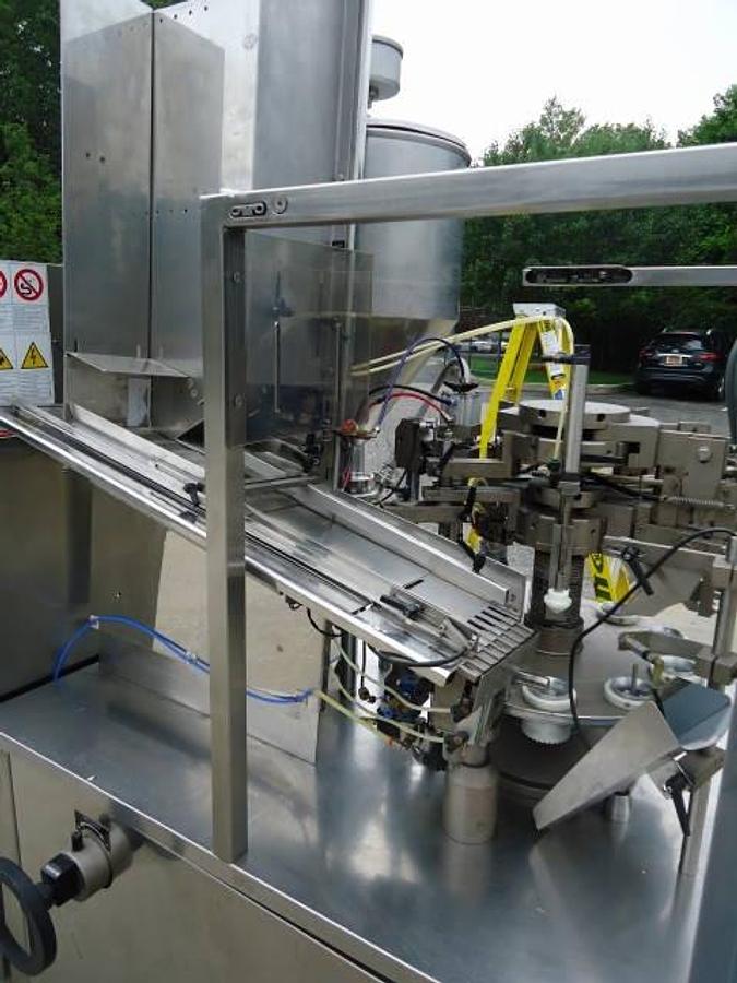 Used Unipac/Romaco Silver 100 Plastic Tube Filler/Sealer, 80 Per Minute