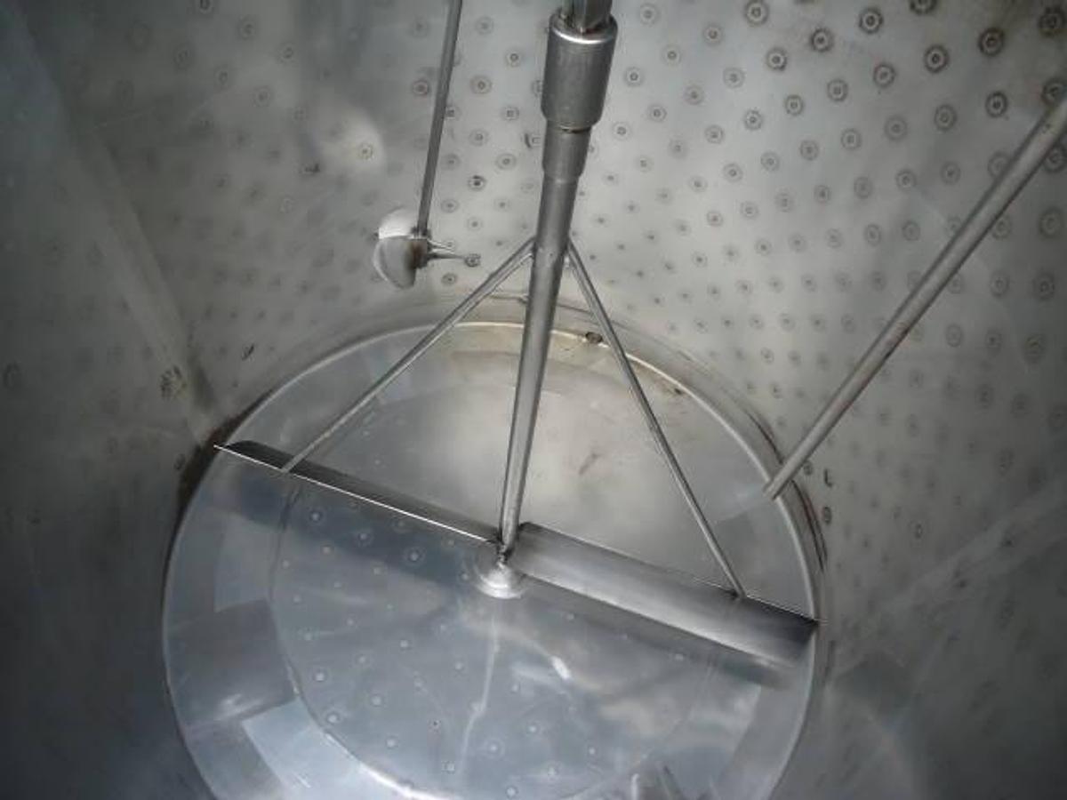 Used 350 Gallon Highland Equipment Stainless Steel Jacketed Tank, Sweep Agitation