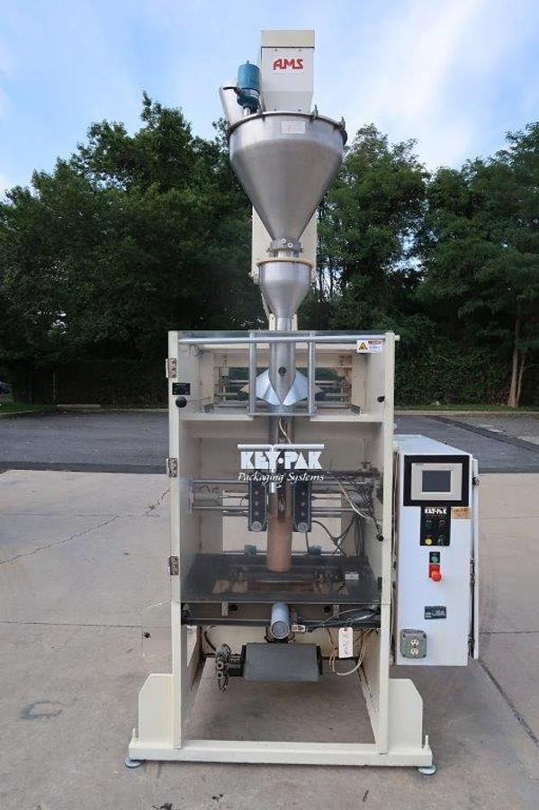 Used Key-Pak Vertical Form, Fill, and Seal Machine, Auger Head