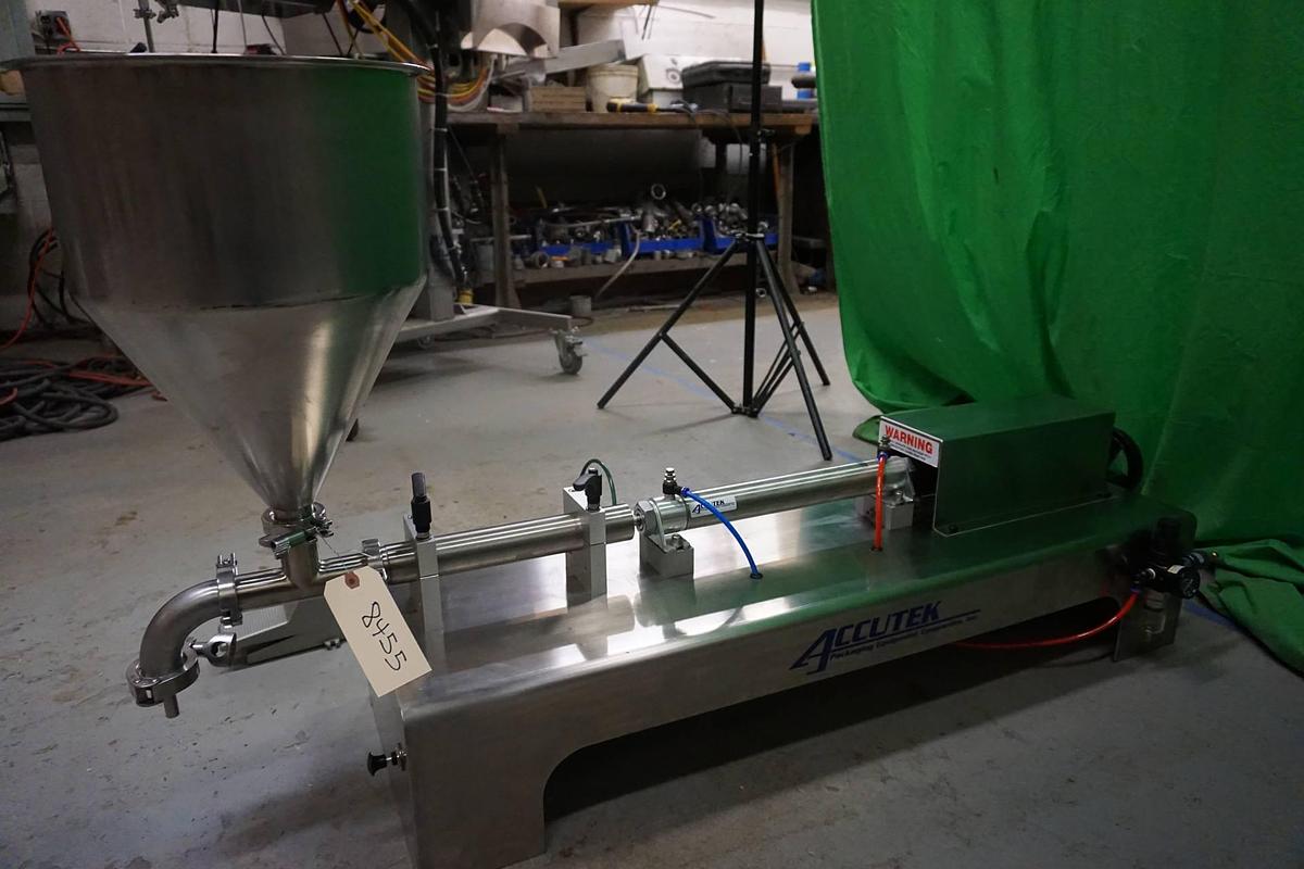 Used Accutek SVF Air Operated Single Head Piston Filler
