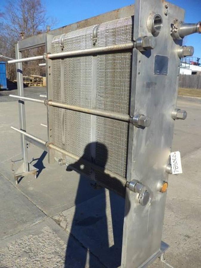 Used Cherry Burrell 214 Plate All Stainless Steel Heat Exchanger