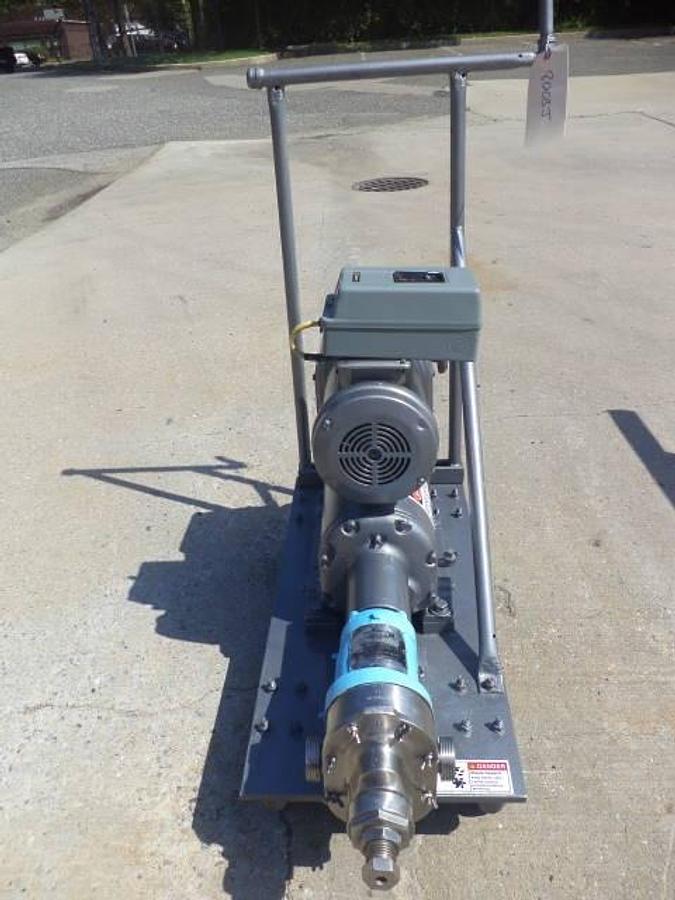 Used Waukesha Size 16 Stainless Steel Positive Displacement Pump, 1  HP, Variable Speed