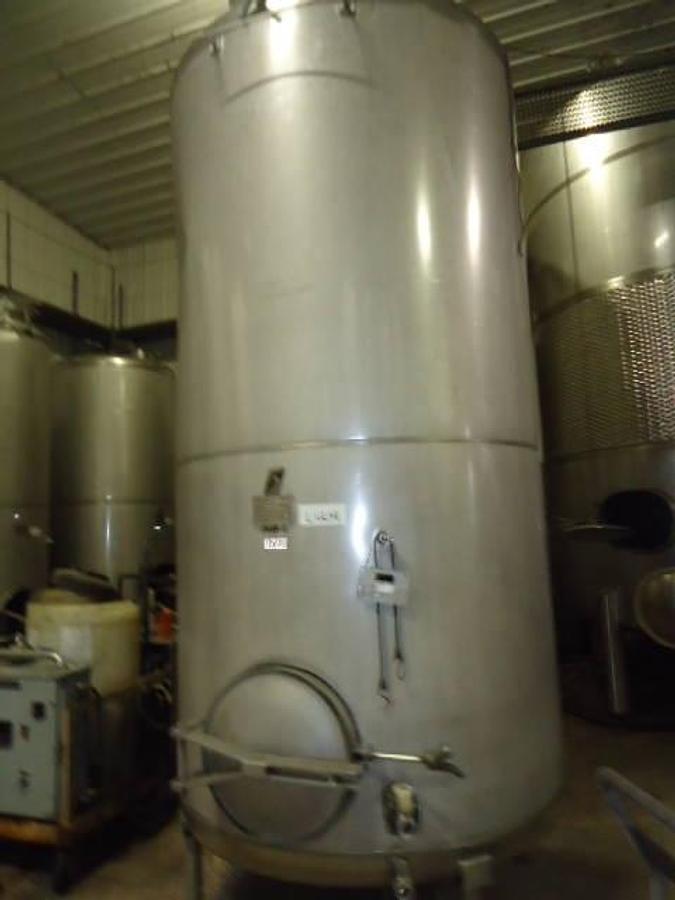 Used 1,500 Gallon Hubert C. Stollenwerk Stainless Vertical Closed Tank-