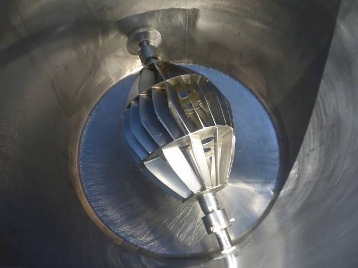 Used 125 Gallon Hamilton “Squirrel Cage” Agitated Tank, 316 Ss