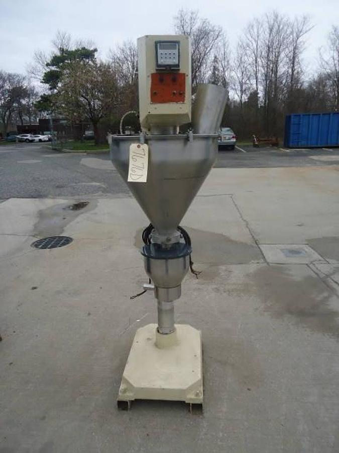 Used All-Fill Bm Single Auger Powder Filler, Agitated Hopper