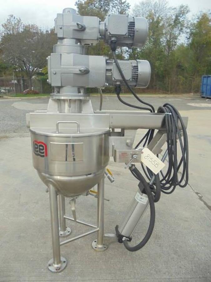 Used 30 Gallon Lee 316 SS Double Motion Mixing Kettle, Tilt-Out Agitation