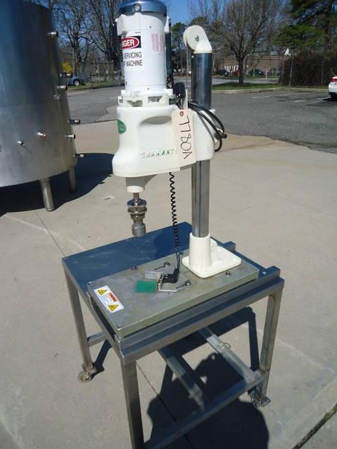 Used Swanmatic C-300 Tabletop Capper With Capmaster Control Feature