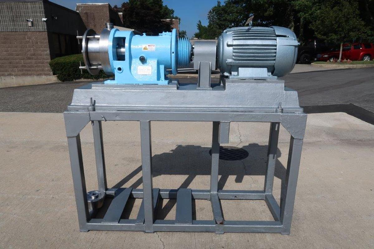 Used Charlotte SD-40 Stainless Steel Horizontal Colloid Mill, Tall Stand