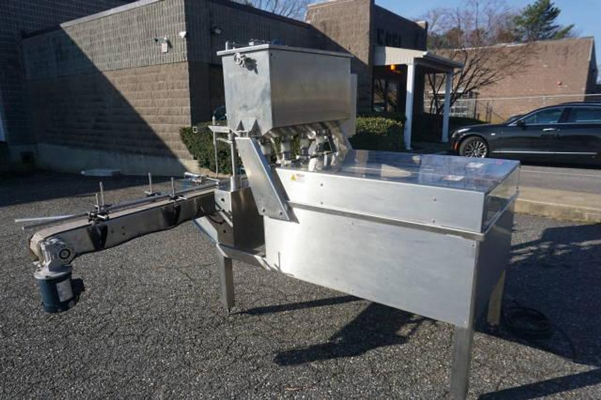 Used Acasi Four Head Automatic Piston Filler,  Like New