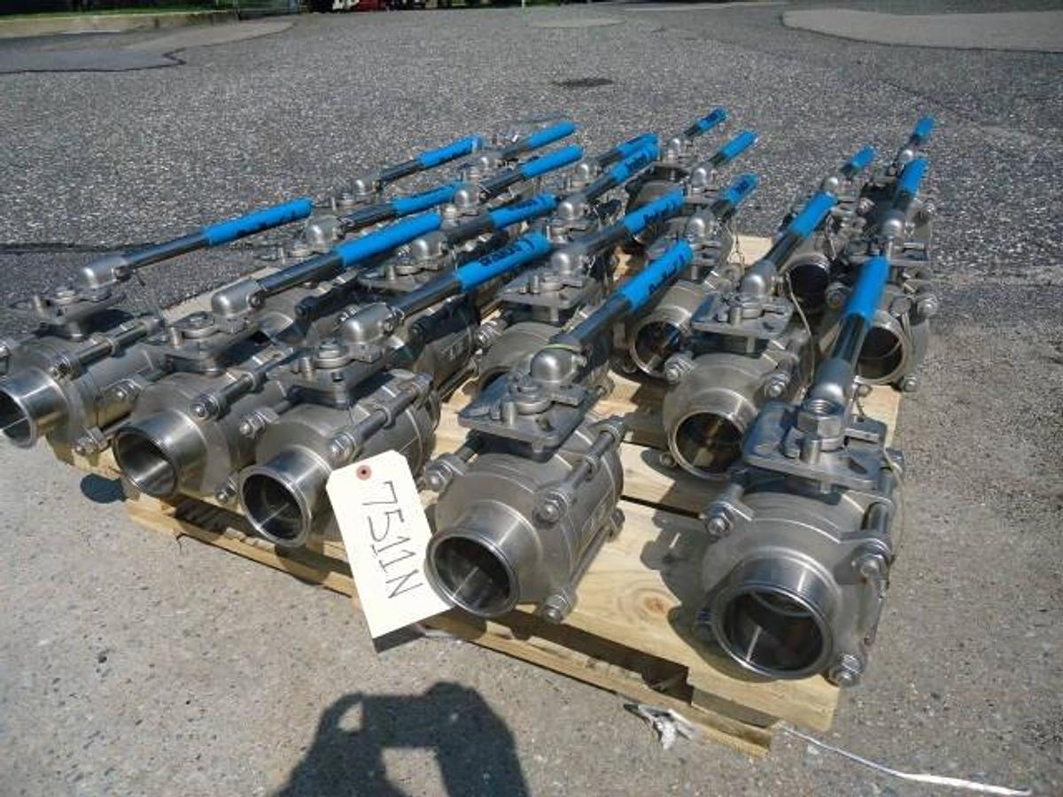 Used Bradford 3″ Diameter Stainless Steel Ball Valves (19)