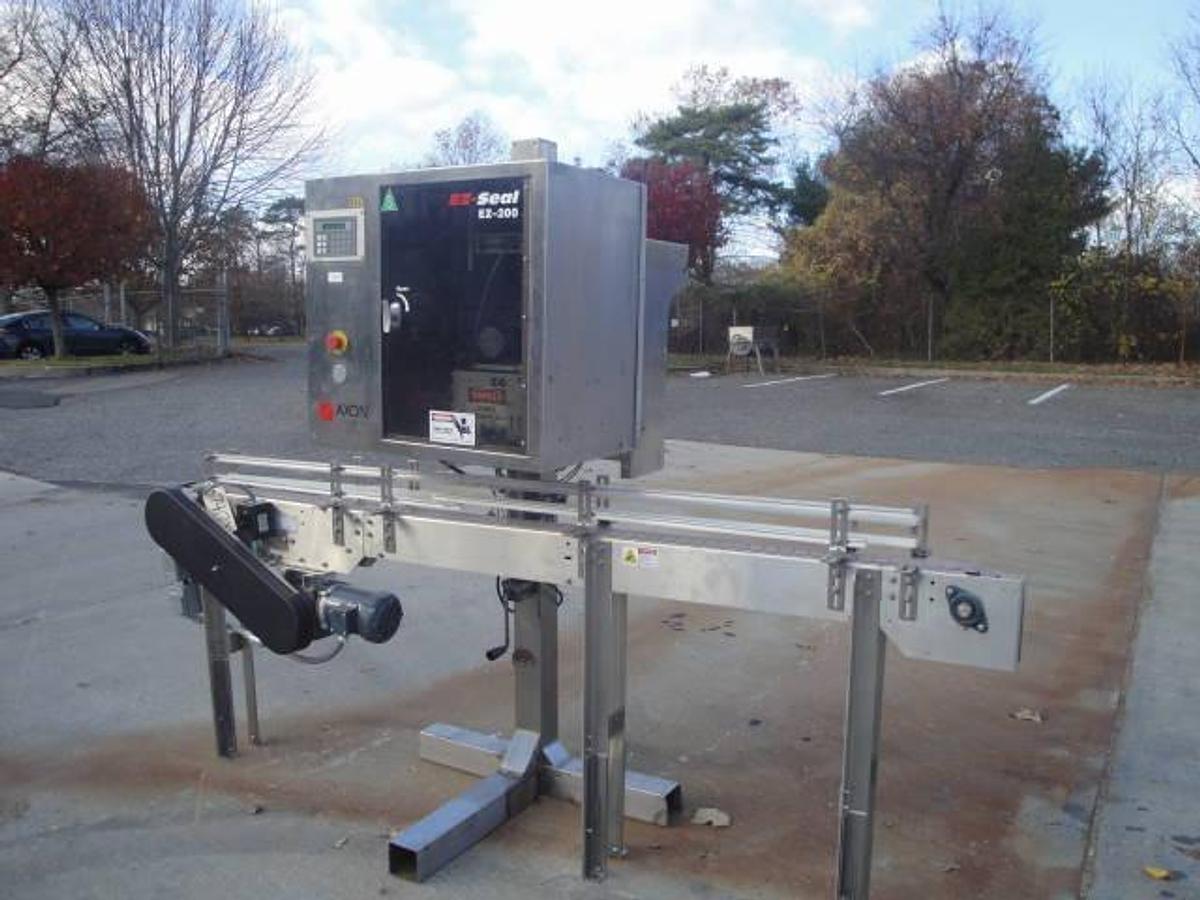 Used Axon Ez-200 Automatic Sleever/Neck Bander