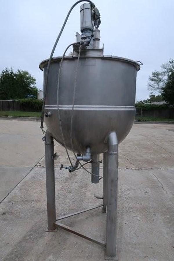 Used Groen 200 Gallon SS Twin Action Kettle, 90 PSI Jacket