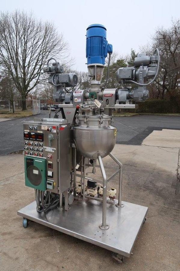 Used Greerco 50 Liter SS Agi-Mix Triple Motion Vac Kettle/Reactor