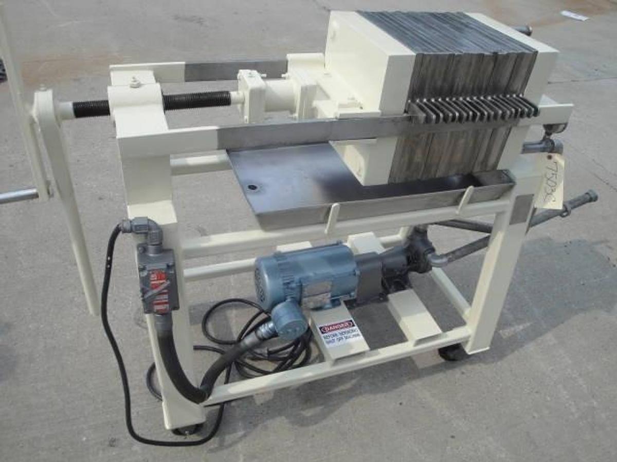 Used STAR 12″ X 12″” SS FILTER PRESS, 18 Disc