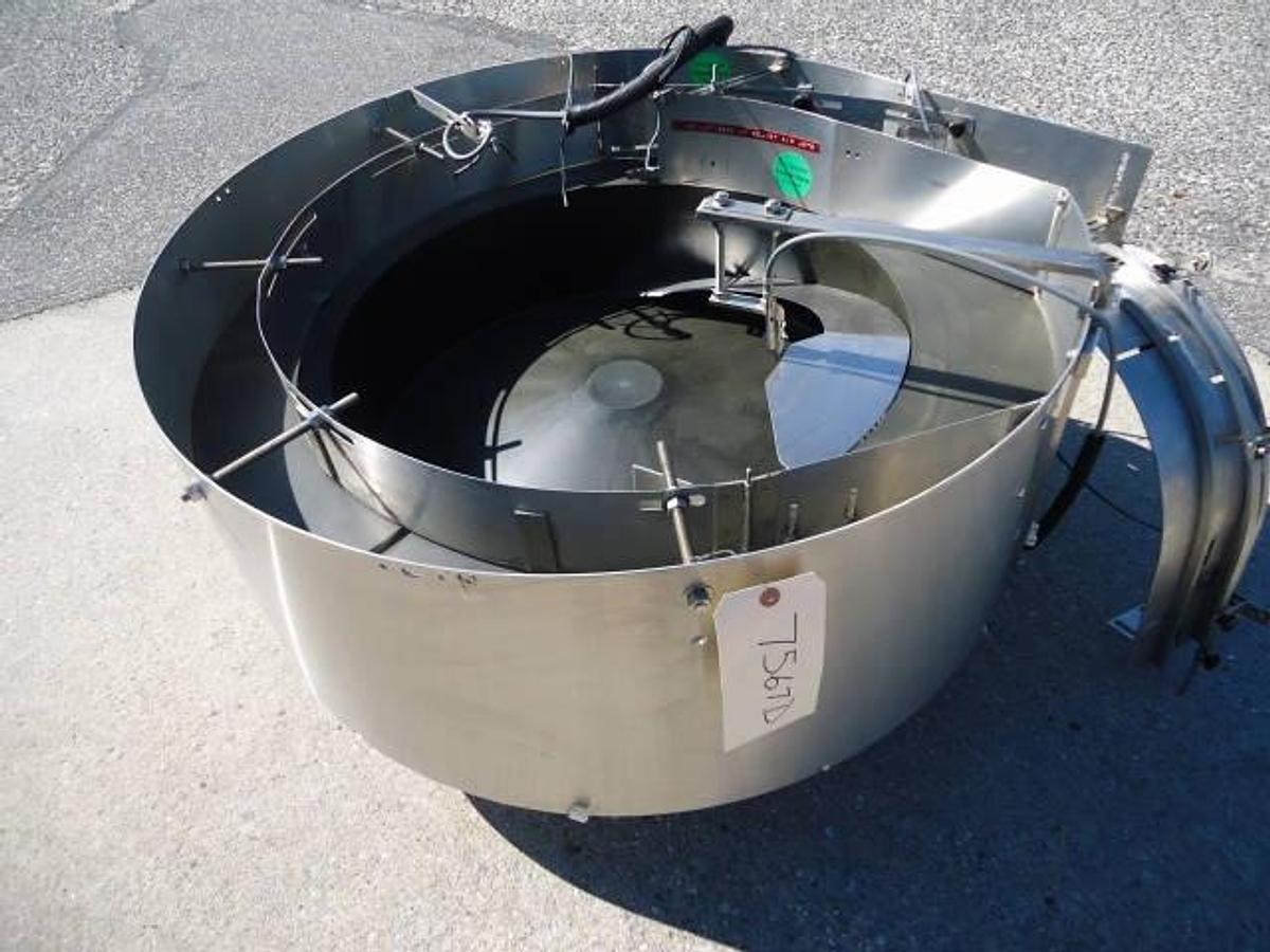 Used Kaps-All/Feed Systems 36 In. Diameter Stainless Steel Centrifugal Bowl  Feeder