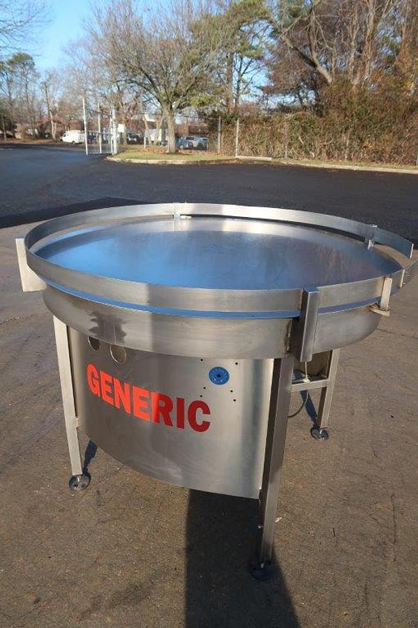 Used 48 In. Diameter Rotary Unscrambling/Accumulating Table Stock #8716A