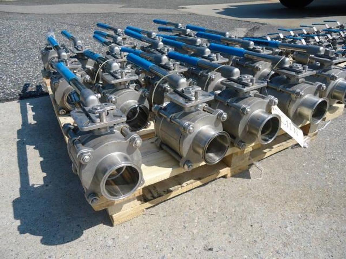 Used Bradford 3″ Diameter Stainless Steel Ball Valves (19)