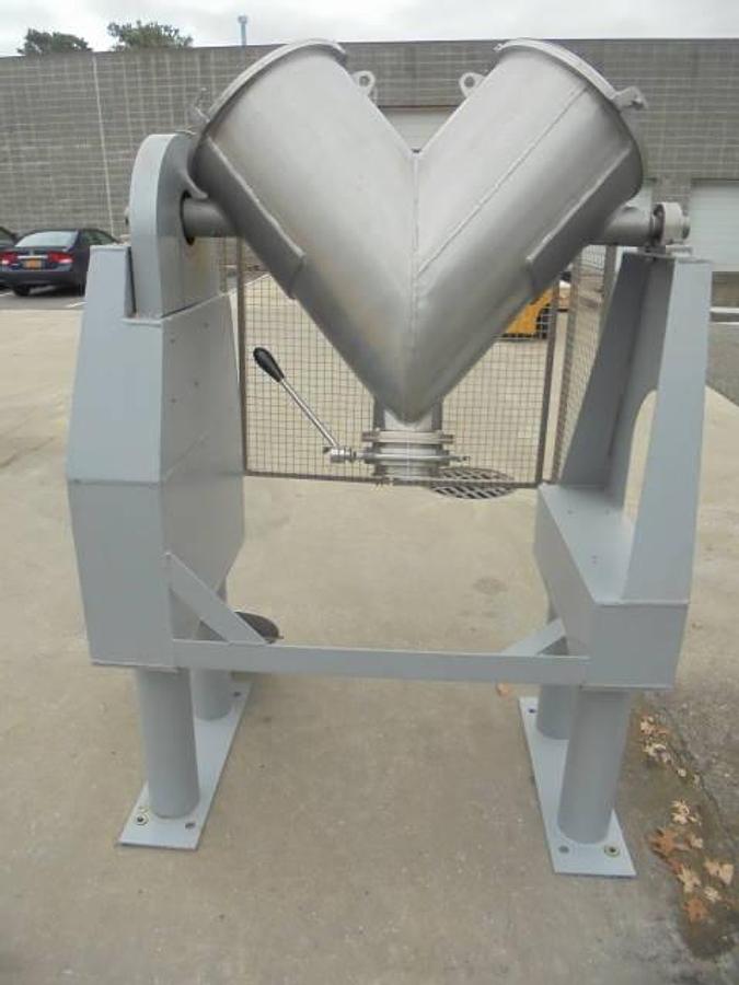 Used 3 CU.FT. Stainless Steel Twin Shell Blender, 110 LB./CU.FT.