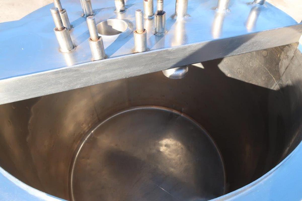 Used 200 Gallon Tolan 316 Stainless Jacketed Kettle/Tank, 150PSI Jacket